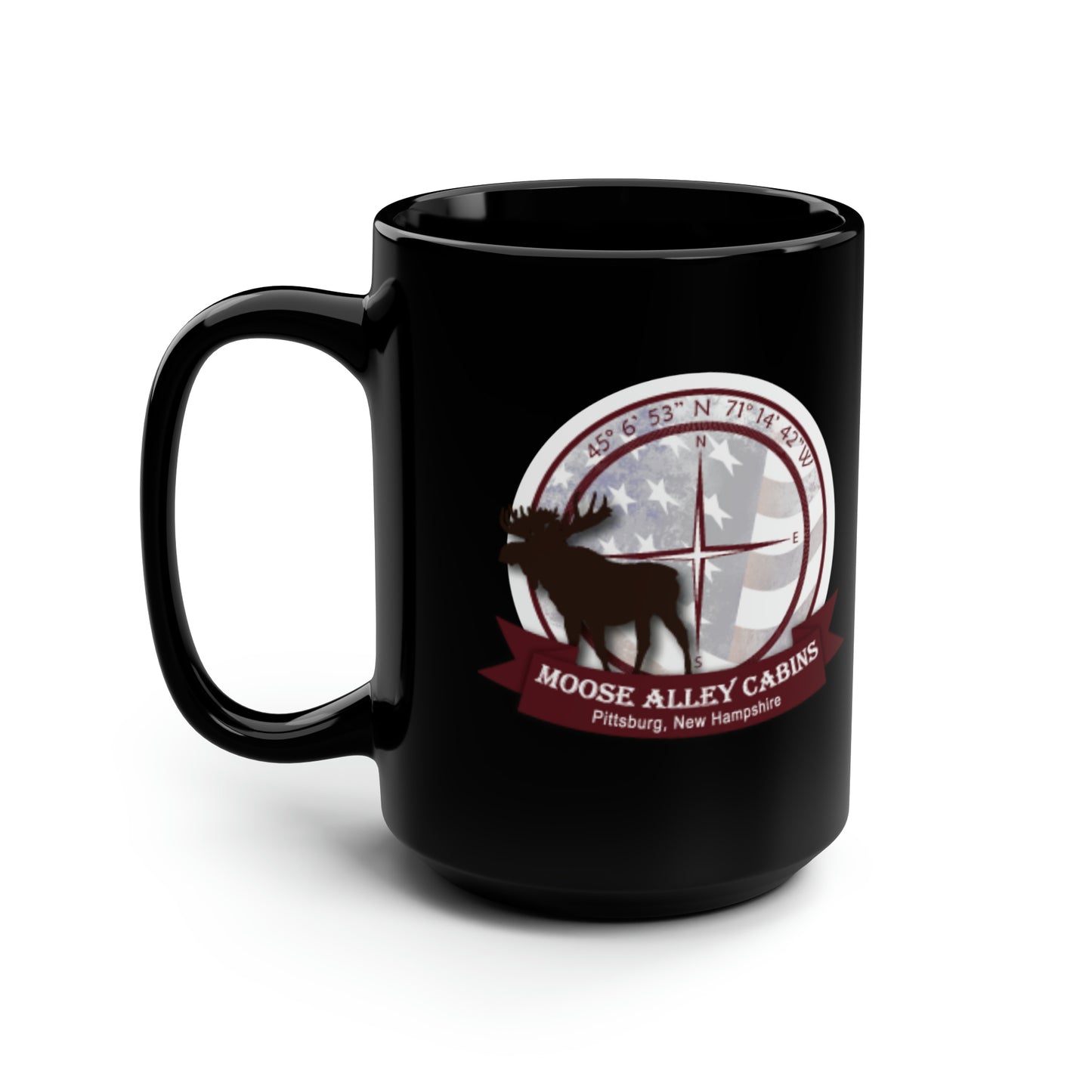 Employee of the Month Moose Alley Black Mug, 15oz