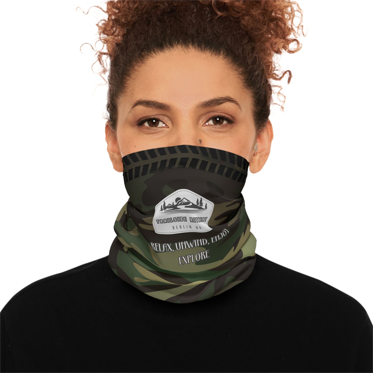 Trailside Retreat Camo Night  Lightweight Neck Gaiter