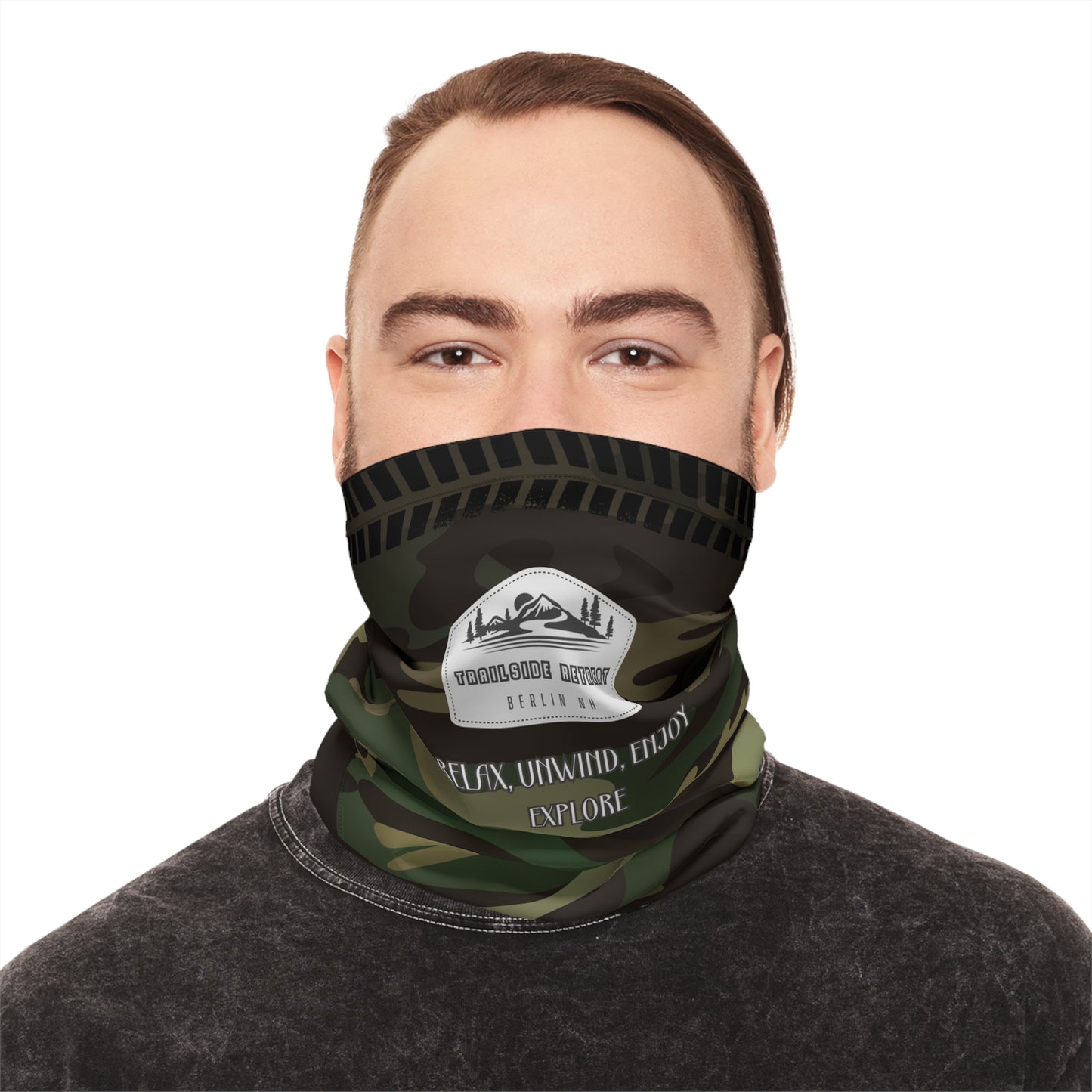 Trailside Retreat Camo Night  Lightweight Neck Gaiter