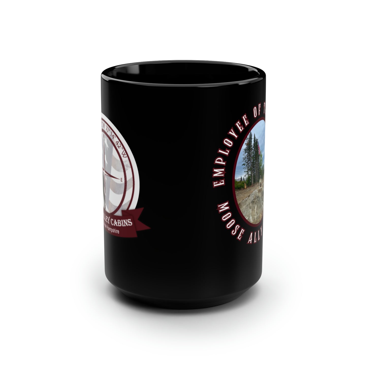 Employee of the Month Moose Alley Black Mug, 15oz