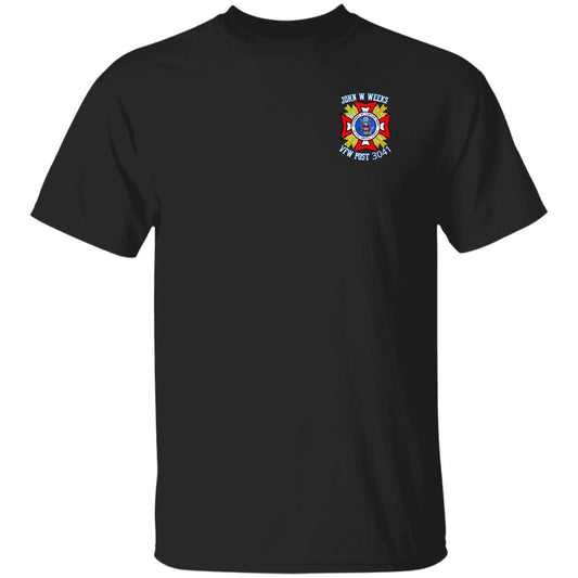 BLACK FRONT Post 3041 Front VFW WE THE PEOPLE G500 5.3 oz. T-Shirt