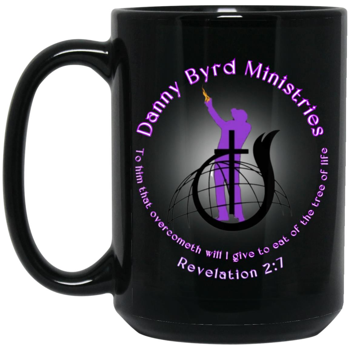 Danny Byrd Ministries DB Ministries BM15OZ 15 oz. Black Mug