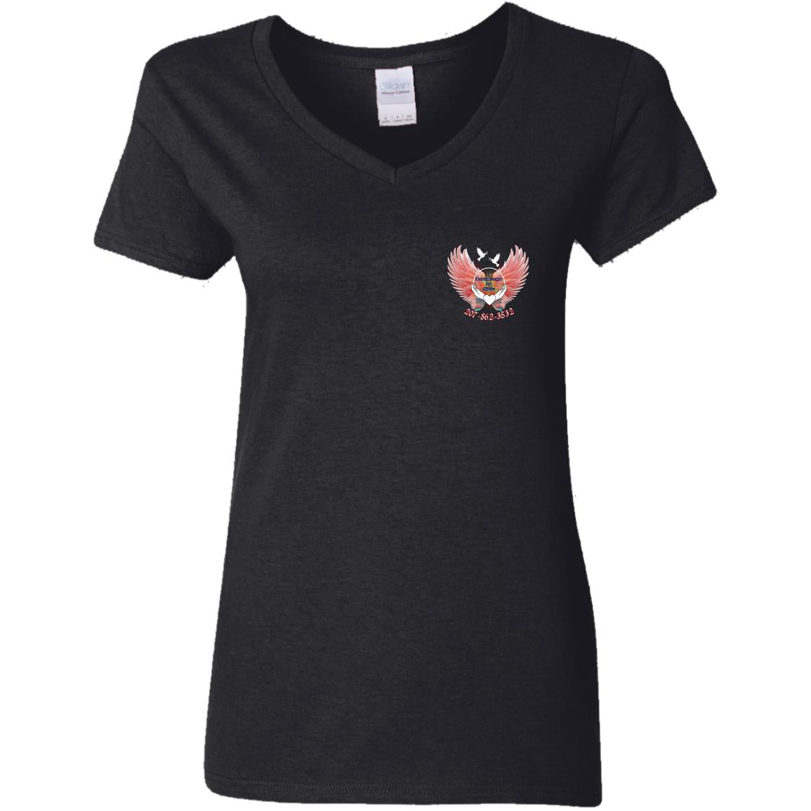 Tracey G500VL Ladies' 5.3 oz. V-Neck T-Shirt