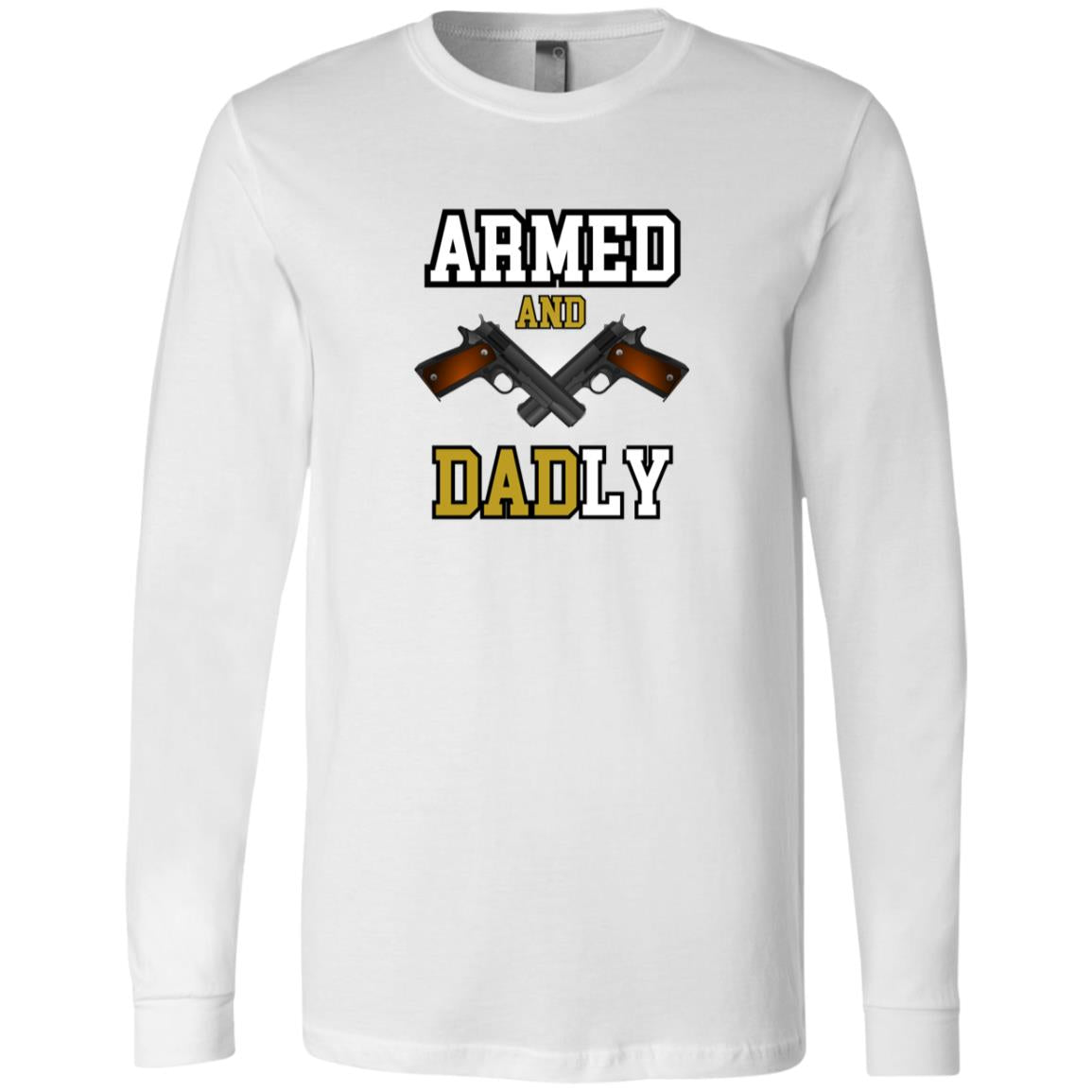 Father's Day Armed 3501 Men's Jersey LS T-Shirt