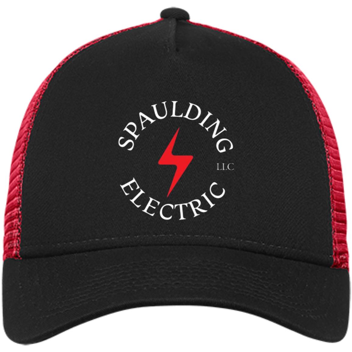 spauldSpaulding Electric NE205 Embroidered Snapback Trucker Cap