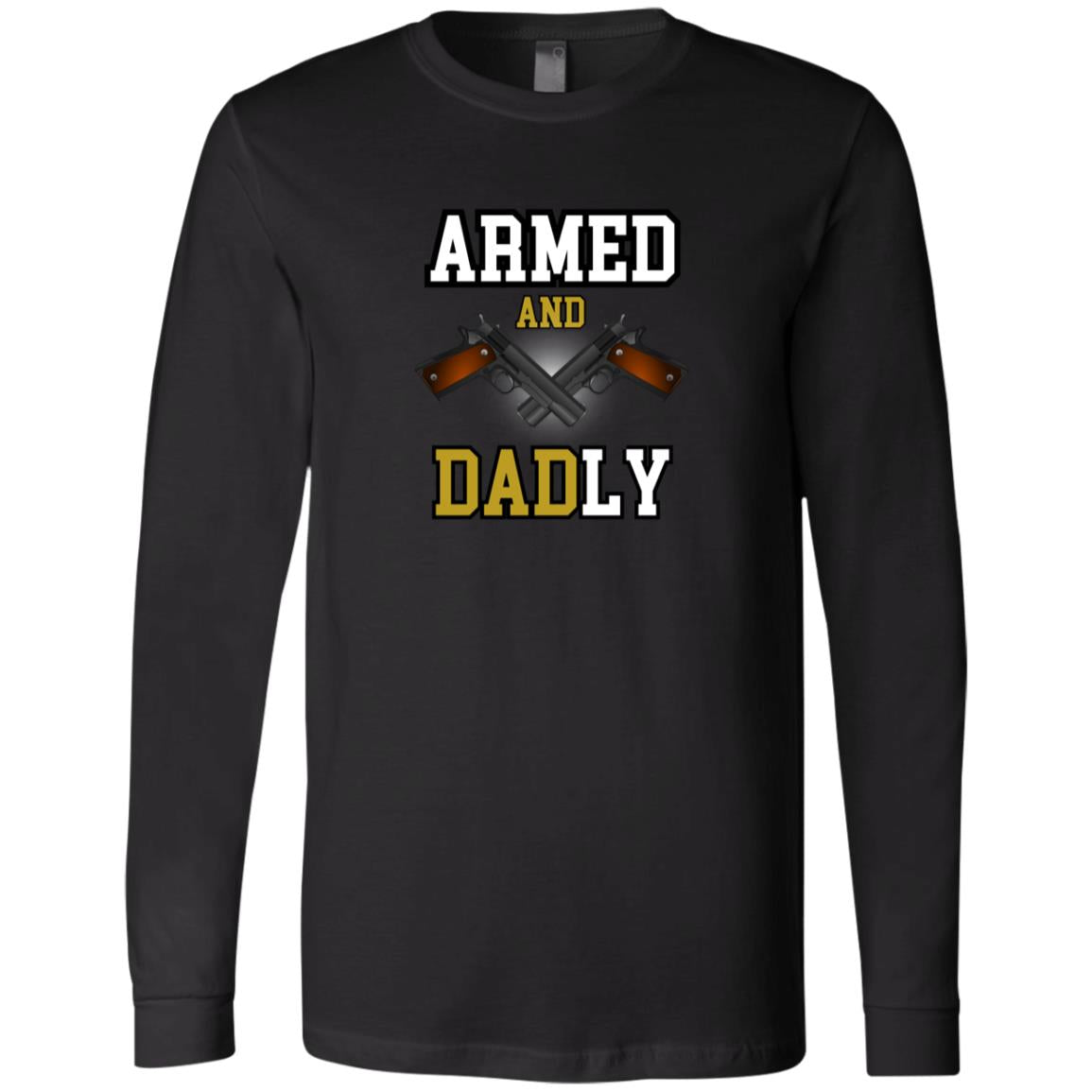 Father's Day Armed 3501 Men's Jersey LS T-Shirt