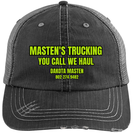 Masten's 6990 Distressed Unstructured Trucker Cap