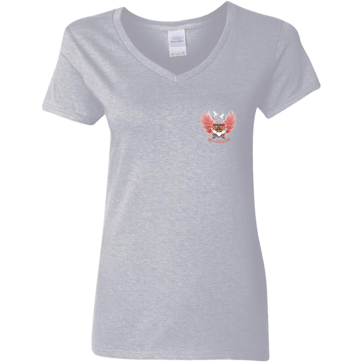 Tracey G500VL Ladies' 5.3 oz. V-Neck T-Shirt