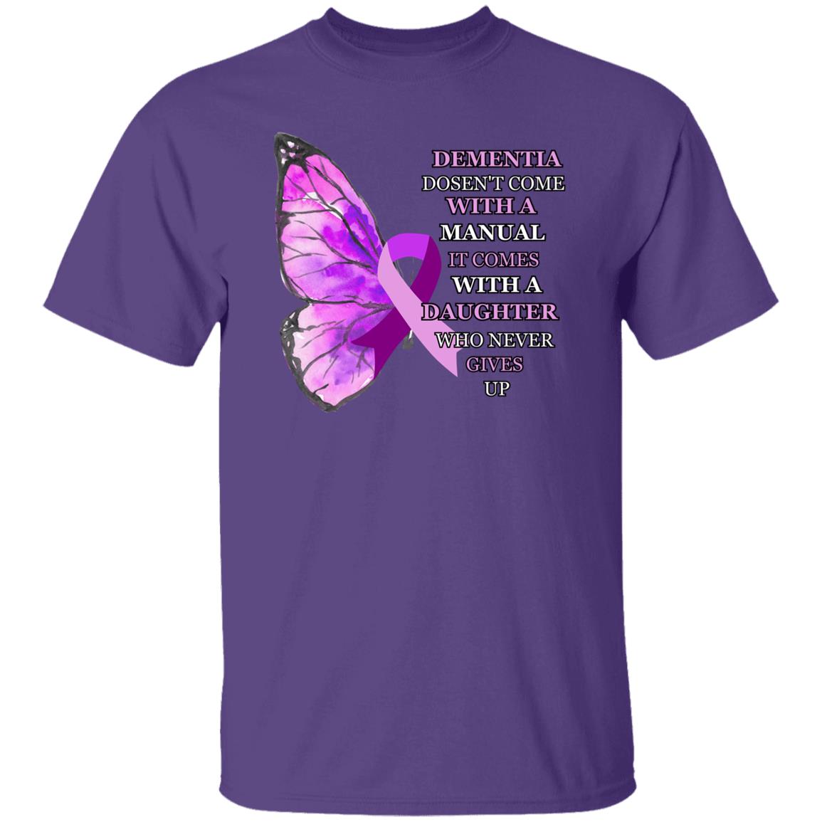 Daughter Never Gives Up ALZ G500 5.3 oz. T-Shirt