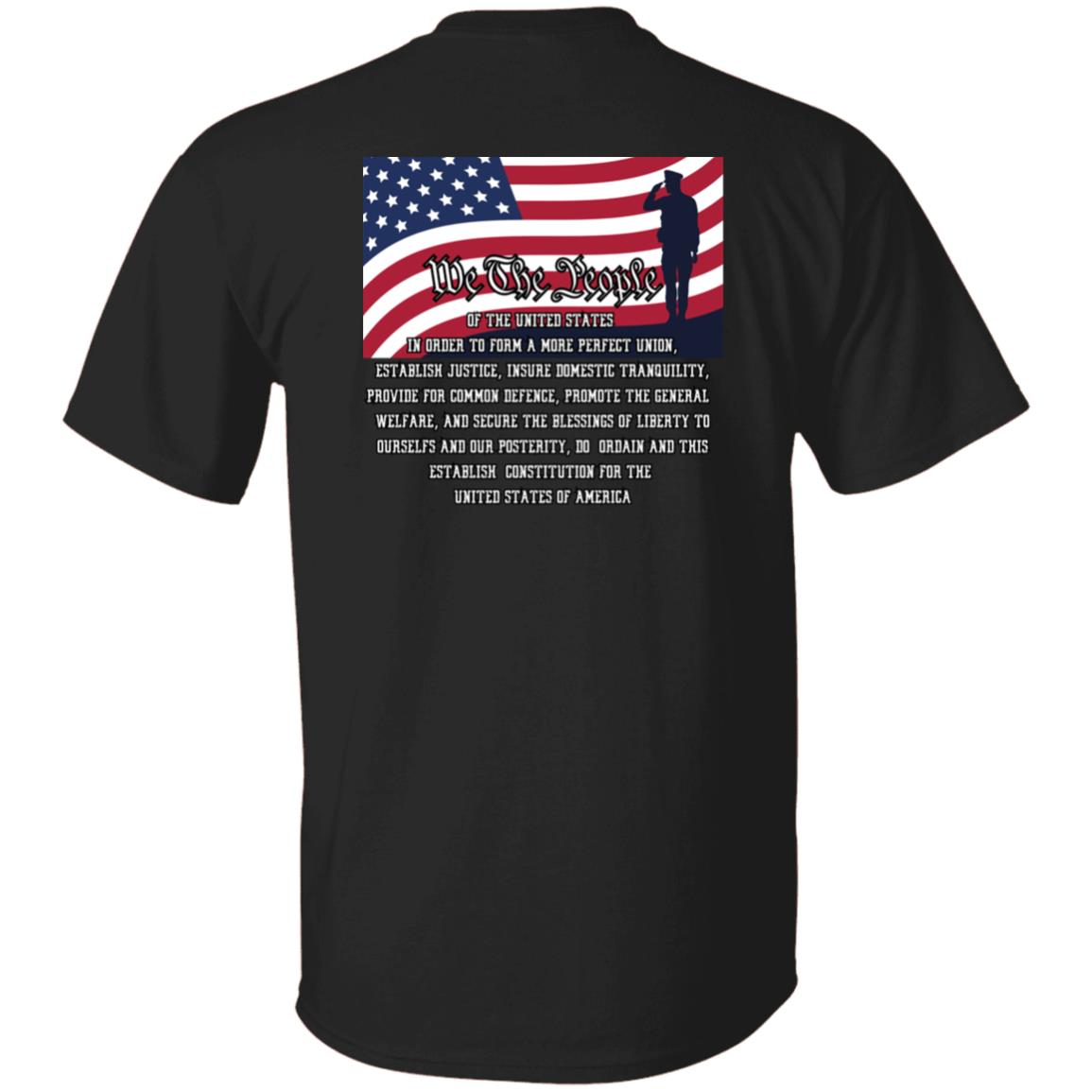 BLACK FRONT Post 3041 Front VFW WE THE PEOPLE G500 5.3 oz. T-Shirt