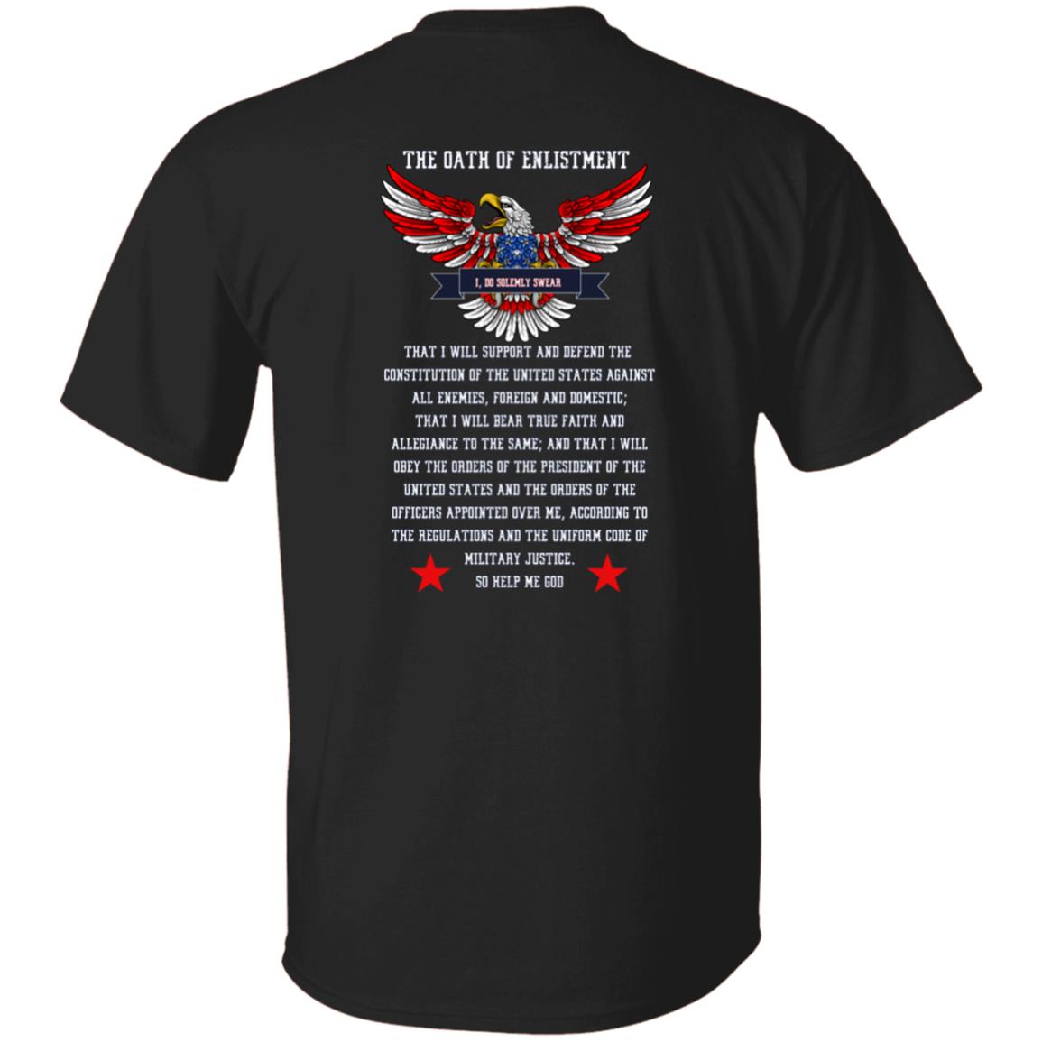 BLACK FRONT Post 3041 Front VFW OATH G500 5.3 oz. T-Shirt