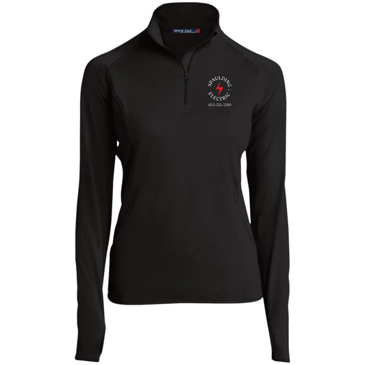 spaulding final (1) Spaulding Elec LST850 Ladies' 1/2 Zip Performance Pullover