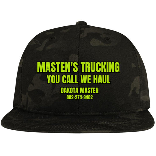 Masten's STC19 Embroidered Flat Bill High-Profile Snapback Hat