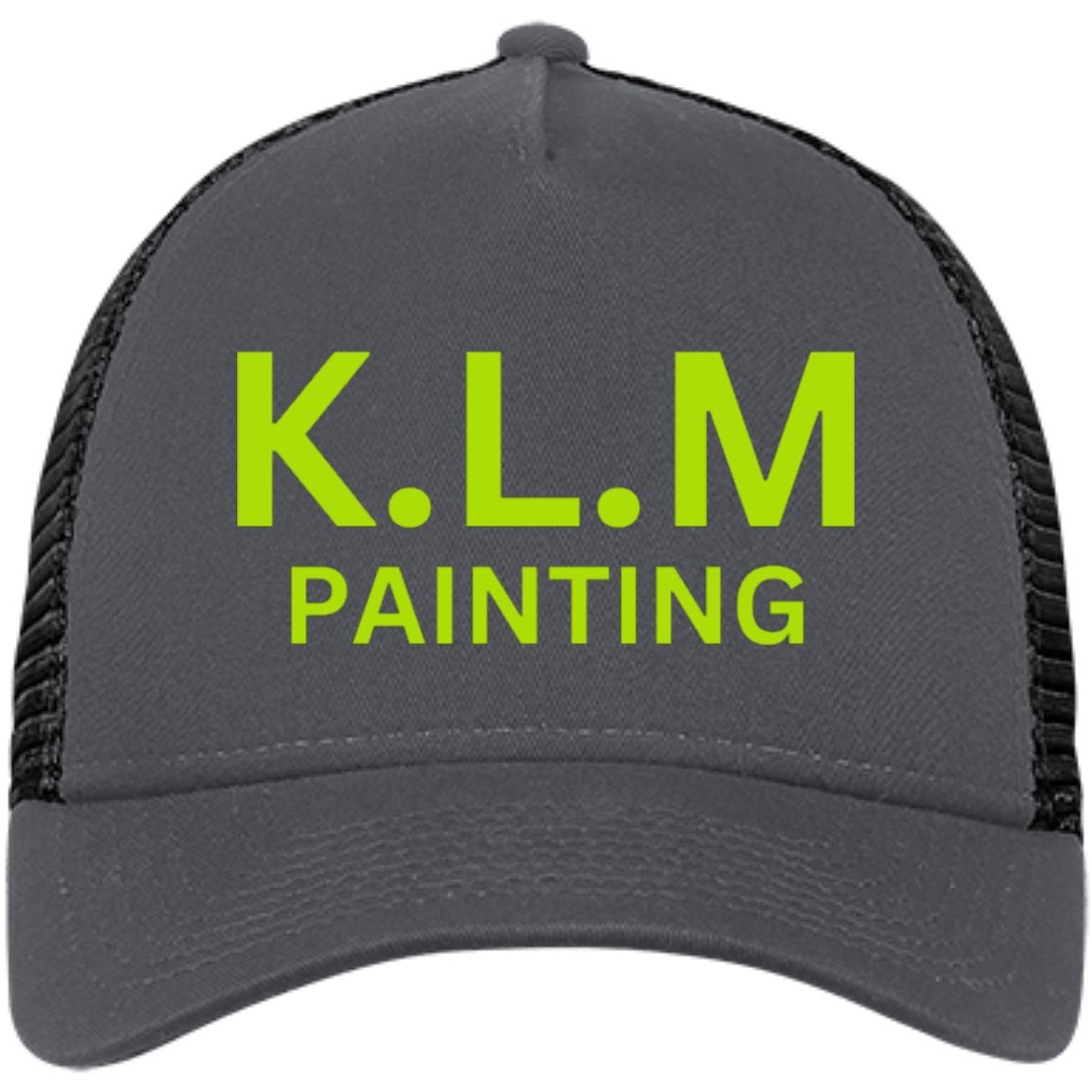 KLM NE205 Embroidered Snapback Trucker Cap