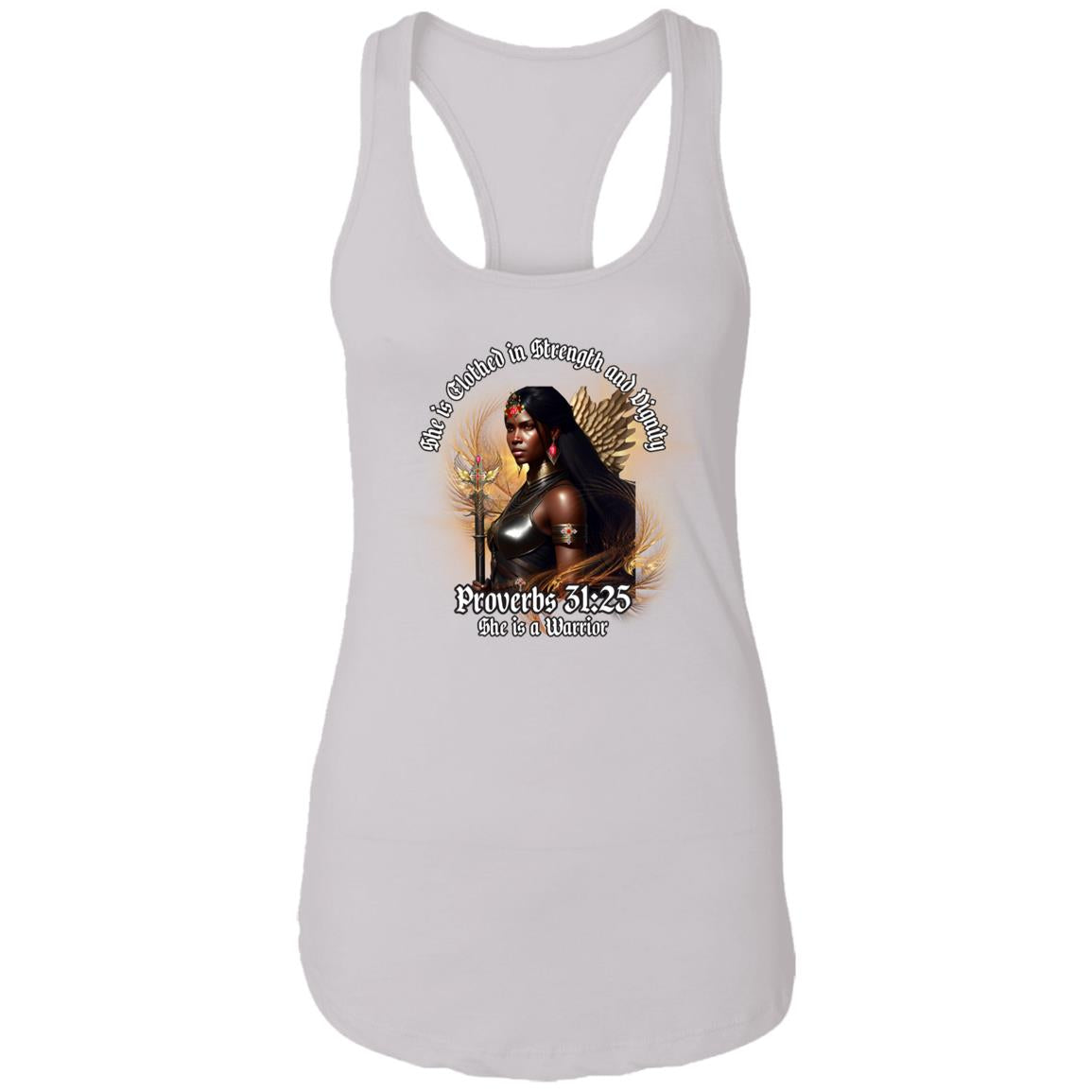 SHE IS A WARRIOR NL1533 Ladies Ideal Racerback Tank