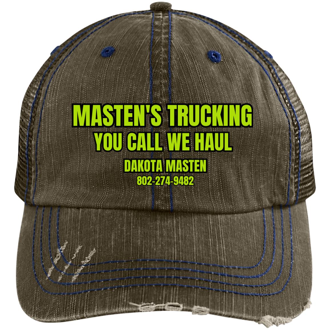 Masten's 6990 Distressed Unstructured Trucker Cap