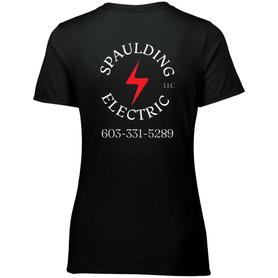 spaulding final (1) Spaulding Elec 64STTX Ladies’ Essential Dri-Power Tee