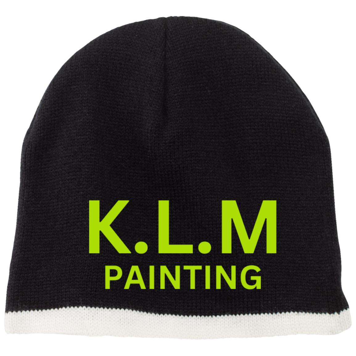 K.L.M (2) KLM CP91 Embroidered 100% Acrylic Beanie