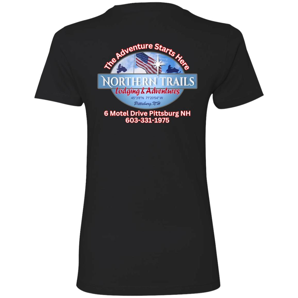 The Adventure Starts Here NTLA shirt NTLA NL3900 Ladies' Boyfriend T-Shirt