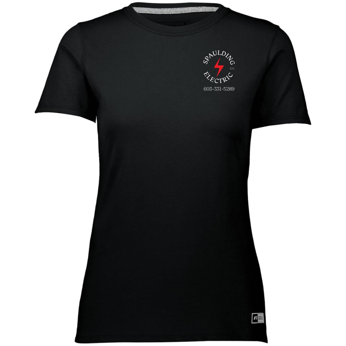 spaulding final (1) Spaulding Elec 64STTX Ladies’ Essential Dri-Power Tee