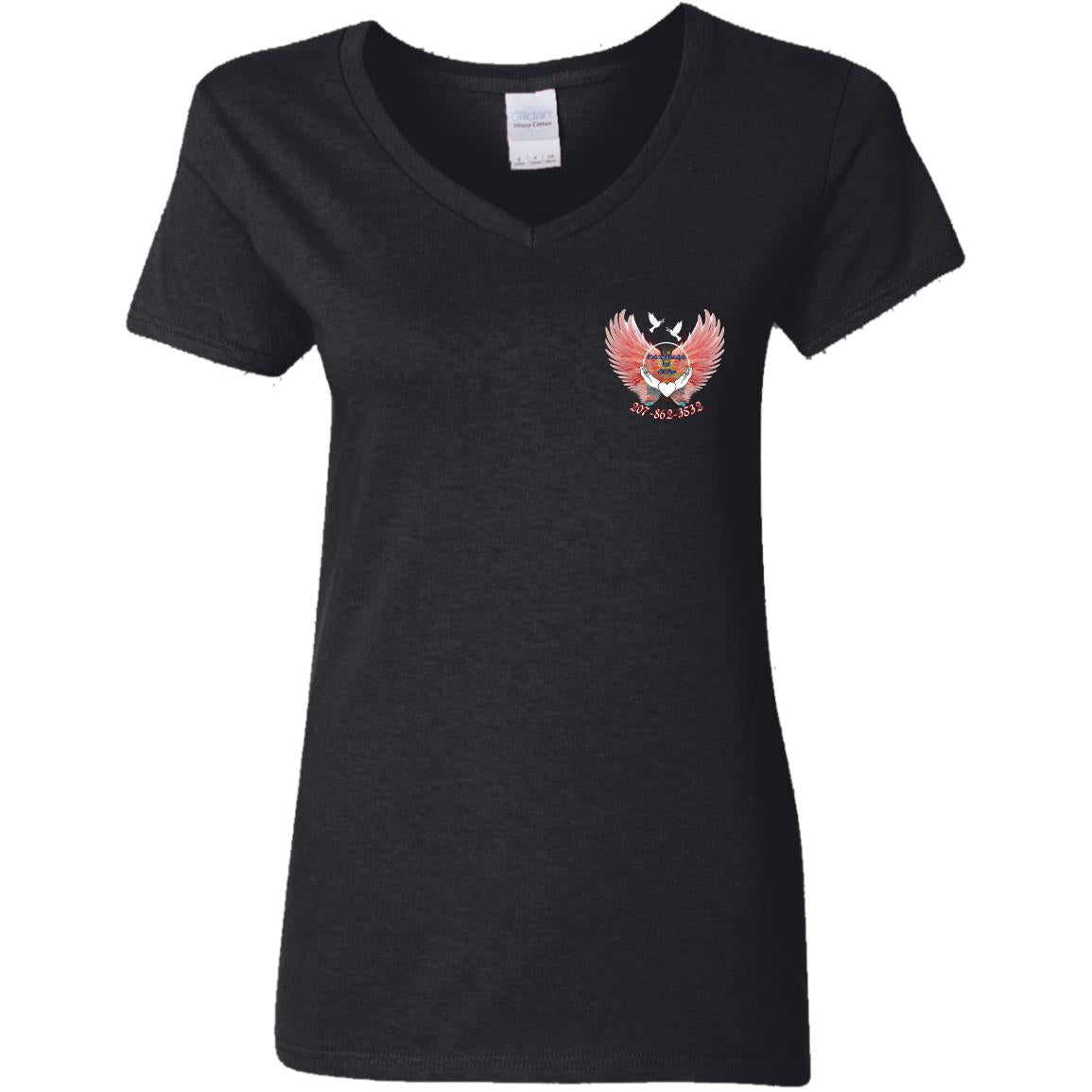 Tracey ABE G500VL Ladies' 5.3 oz. V-Neck T-Shirt