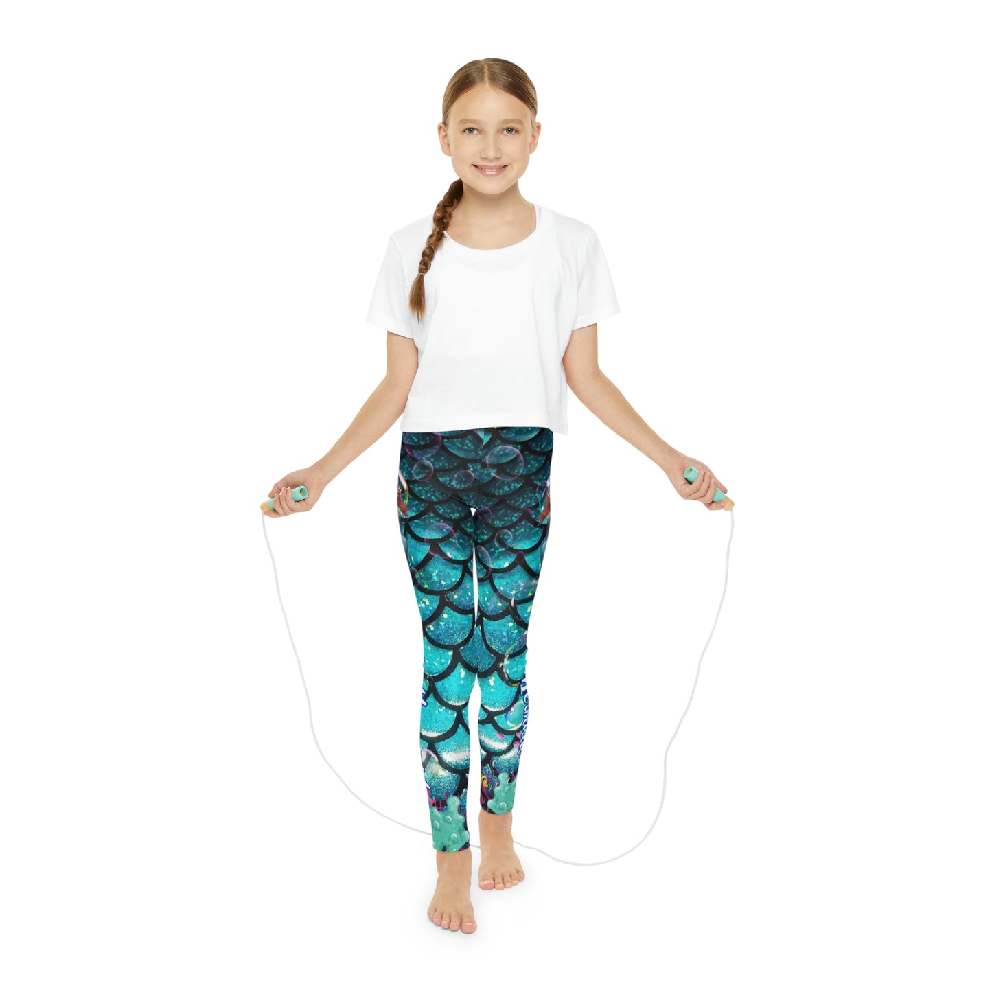 Mermaid Youth Full-Length Leggings (AOP)