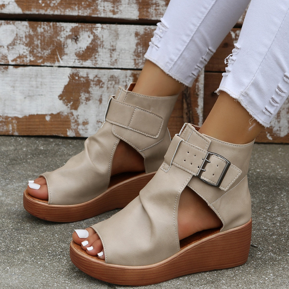 Women's Summer 2023 New Flat Bottom summer Ankle boots Women