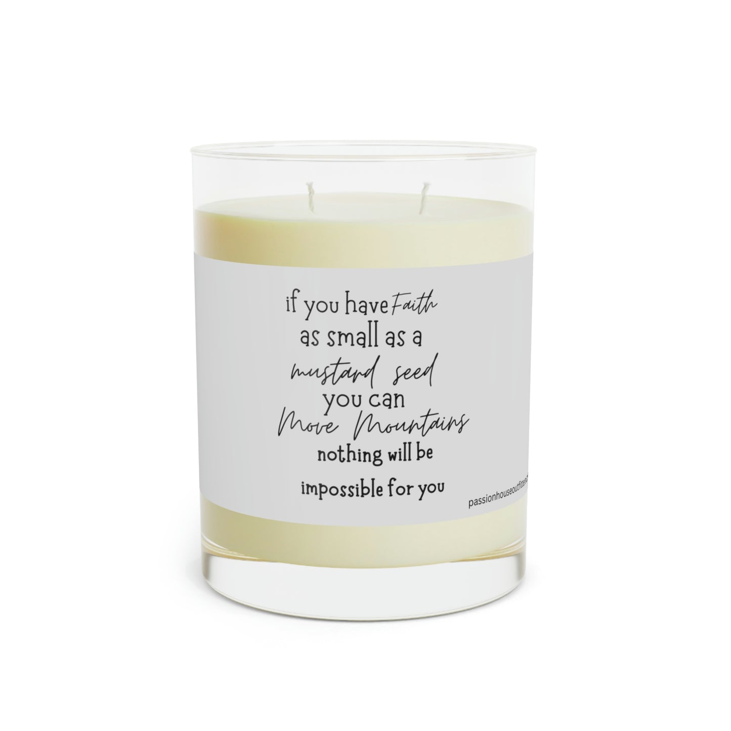 Scented Candle - Full Glass, 11oz