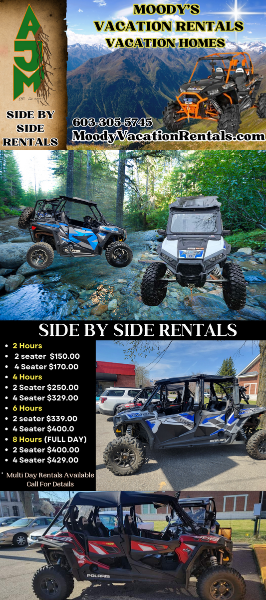 Moody Vacation Rental Rack Cards QTY 1000 front back ATV