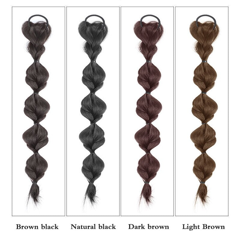 Hair Extensions  Synthetic Bubble Twist Ponytail High Elastic