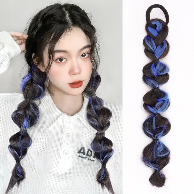 Hair Extensions  Synthetic Bubble Twist Ponytail High Elastic