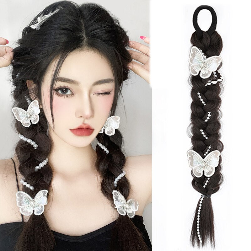 Hair Extensions  Synthetic Bubble Twist Ponytail High Elastic