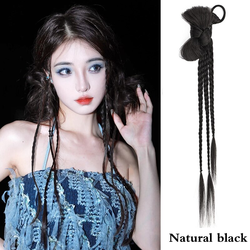 Hair Extensions  Synthetic Bubble Twist Ponytail High Elastic