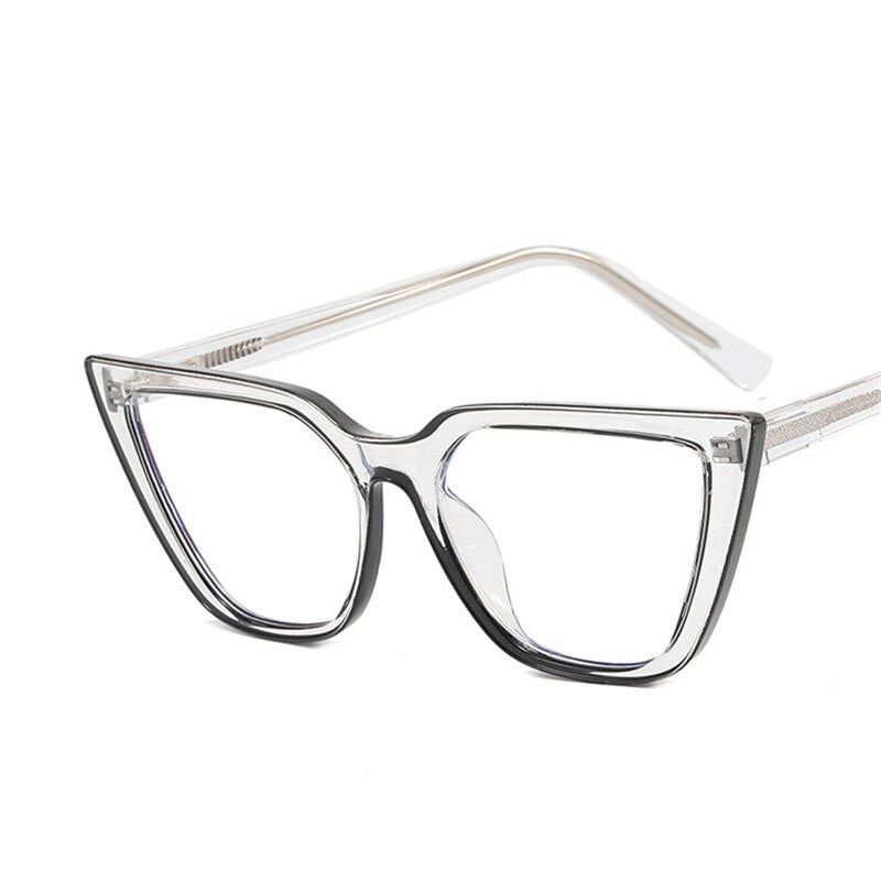 Transparent Computer Glasses Frame Women Men Anti Blue Light cat eye Eyewear Blocking Glasses Optical Spectacle Eyeglass TR90