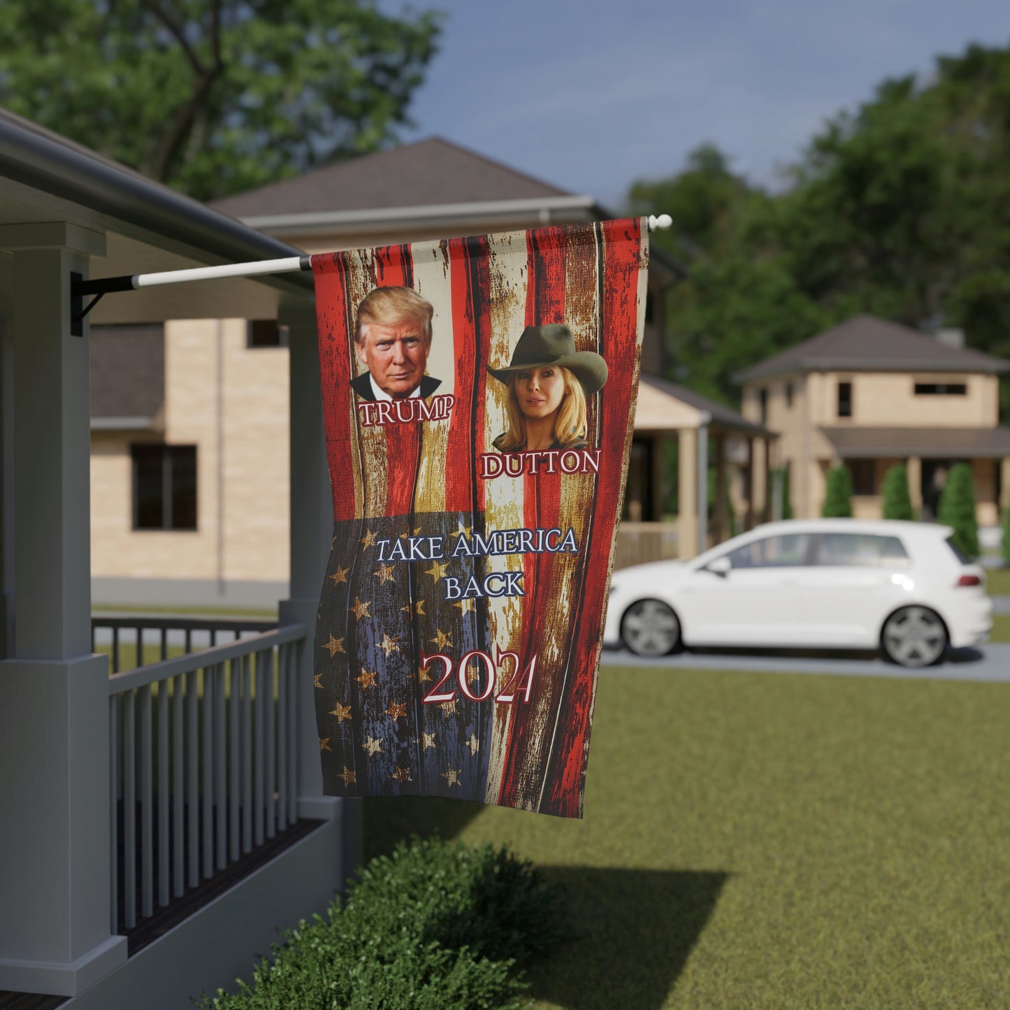 Trump House Flag